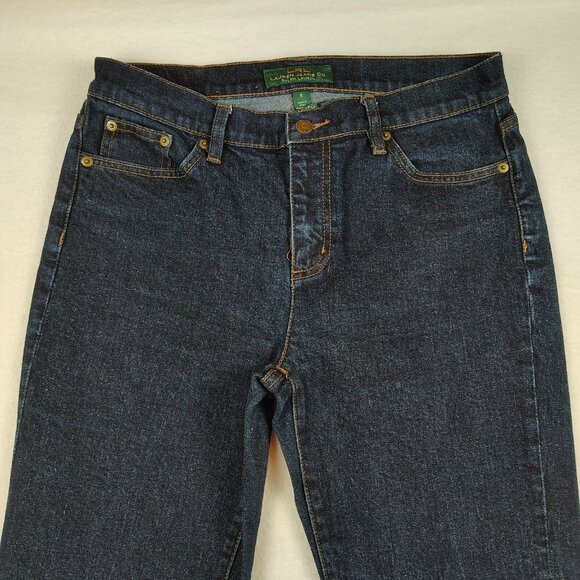 Lauren Ralph Lauren Classic Bootcut Dark Denim Jeans sz 8 - Picture 3 of 9